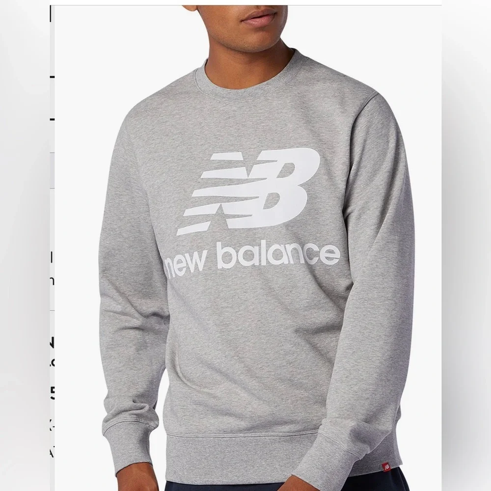 New Balance Heather Gray Crewneck Sweater
